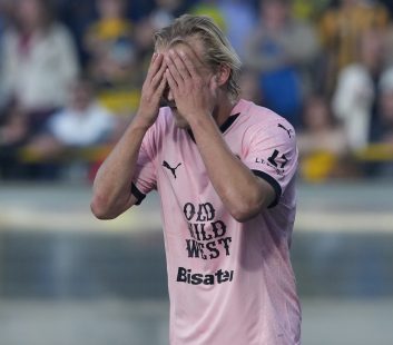 Joel Pohjanpalo of Palermo during their play-off clash with Juve Stabia